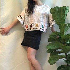 Zara Embroidered Blouse